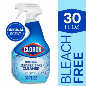 Clorox Bathroom Disinfecting Cleaner and Shower Cleaning Supplies Spray, Original, 30 fl oz
