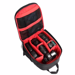 Yarino Water-resistant Camera Backpack with Adjustable Dividers - Durable DSLR Photography Bag for Travel